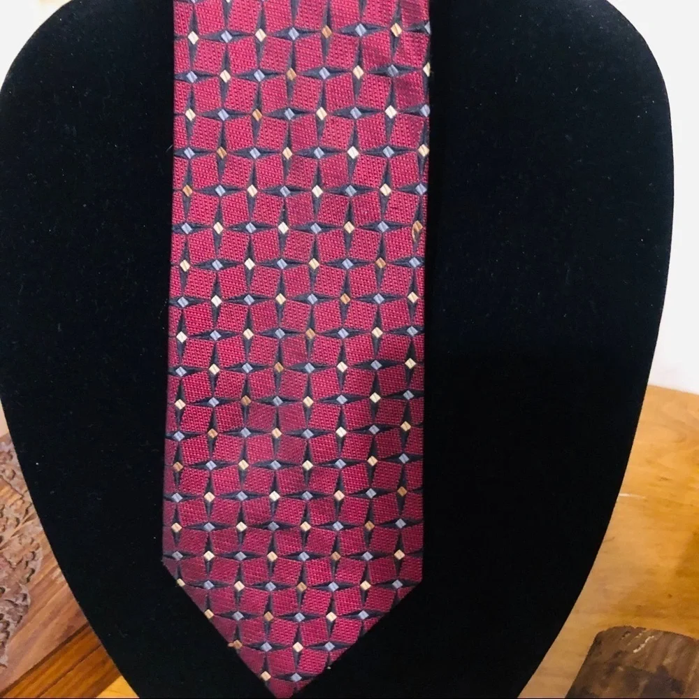 Alexander Julian Paisley Colours Red Tie